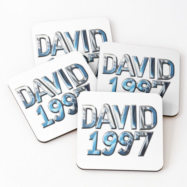 Item preview, David 1997 — Chrome 3D Name Design designed and sold by AlexLineArt.