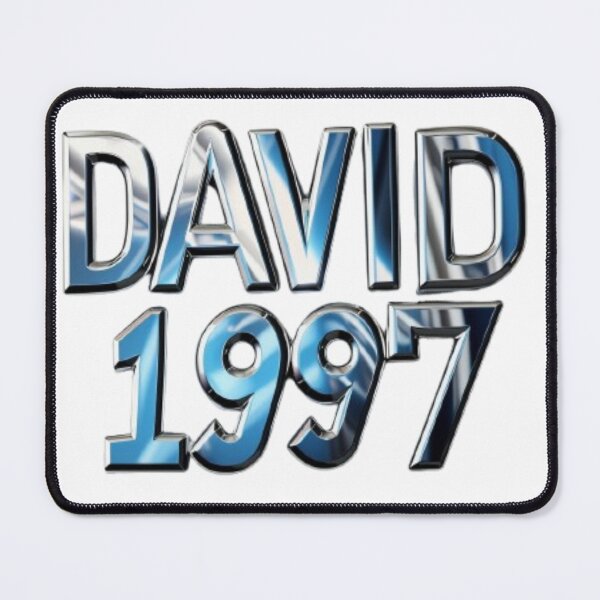Item preview, David 1997 — Chrome 3D Name Design designed and sold by AlexLineArt.