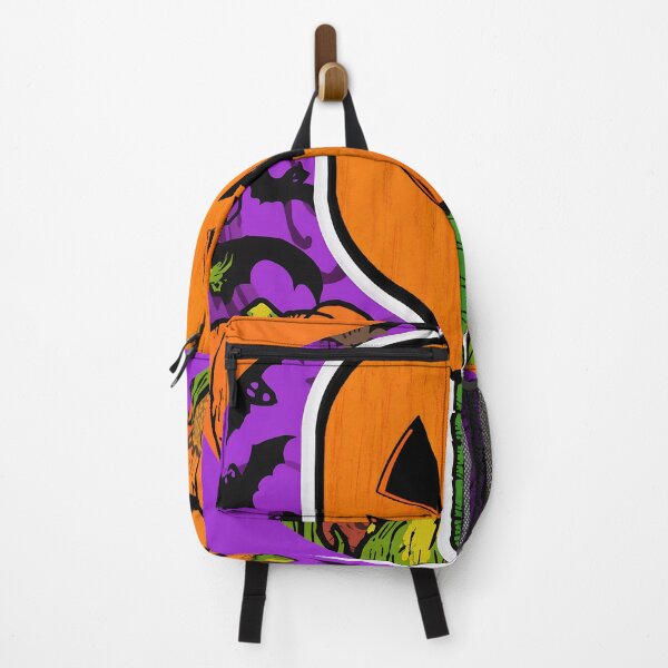 Item preview, Pickleball Halloween Square Sticker, Art, Print Orange Purple Black #1 designed and sold by prismloft.