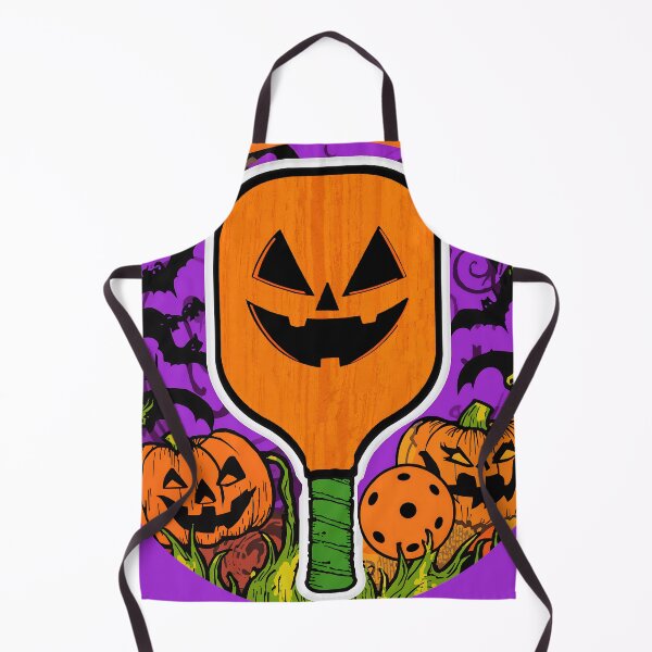 Item preview, Pickleball Halloween Square Sticker, Art, Print Orange Purple Black #1 designed and sold by prismloft.