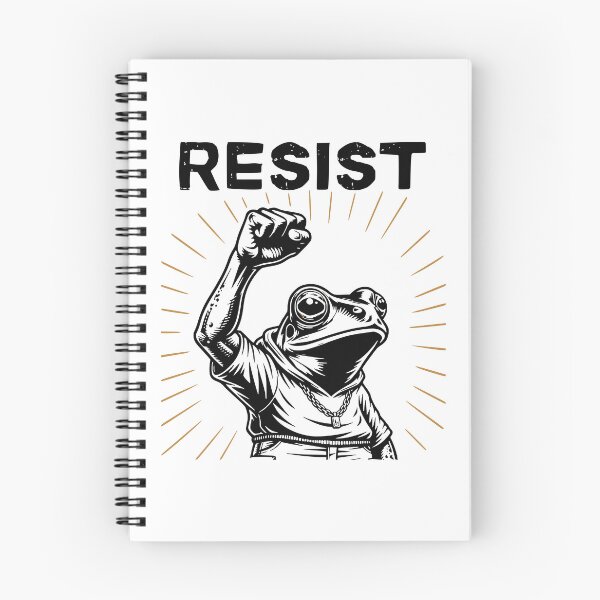 Item preview, Resistance Frog in Chain Protest Design designed and sold by Artichoke Press.