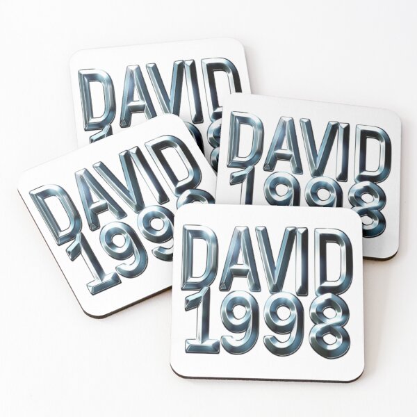 Item preview, David 1998 — Chrome 3D Name Design designed and sold by AlexLineArt.
