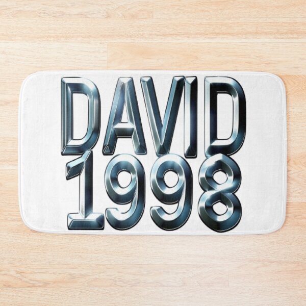 Item preview, David 1998 — Chrome 3D Name Design designed and sold by AlexLineArt.