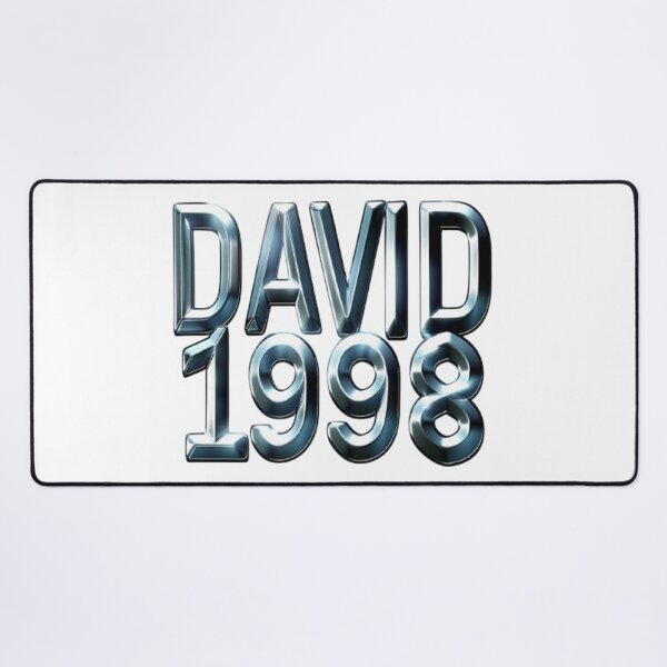 Item preview, David 1998 — Chrome 3D Name Design designed and sold by AlexLineArt.