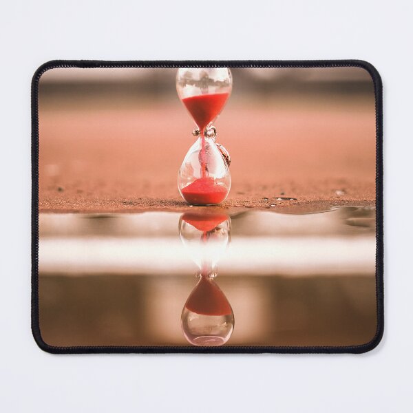 Item preview, Time's Reflection: Red Sand Hourglass Symmetry designed and sold by MDB_Shop.