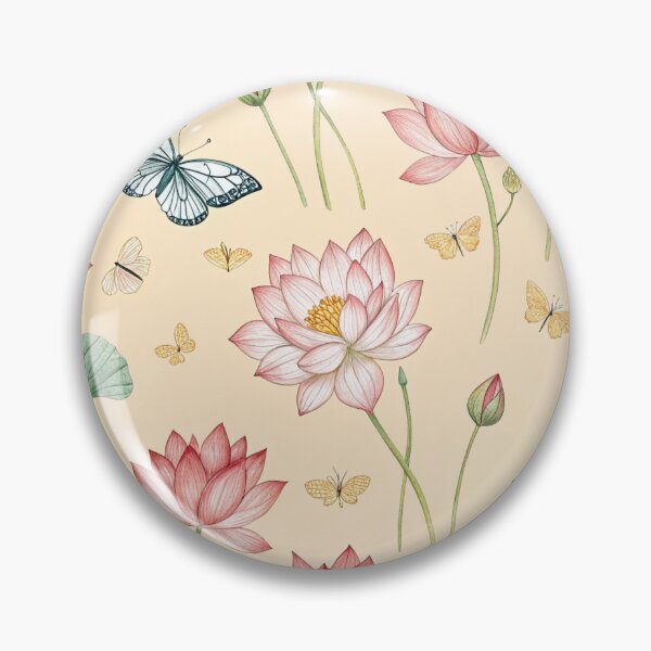 Item preview, Lotus flowers with butbutterflies  designed and sold by Lucky 777.