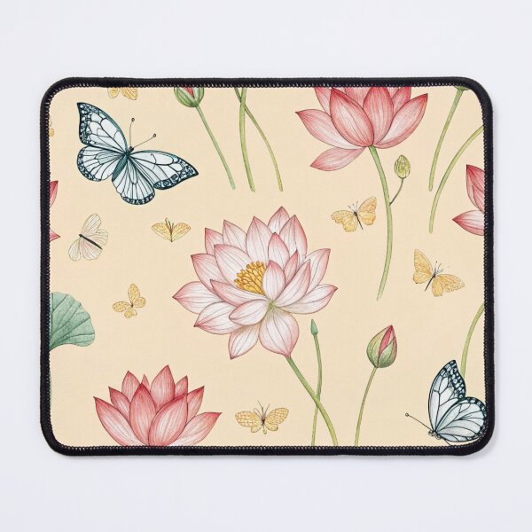 Item preview, Lotus flowers with butbutterflies designed and sold by Lucky 777.