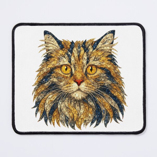 Item preview, Maine Coon with Golden Eyes and Blue Diamonds designed and sold by DigitalGemArt.