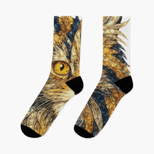 Item preview, Maine Coon with Golden Eyes and Blue Diamonds designed and sold by DigitalGemArt.