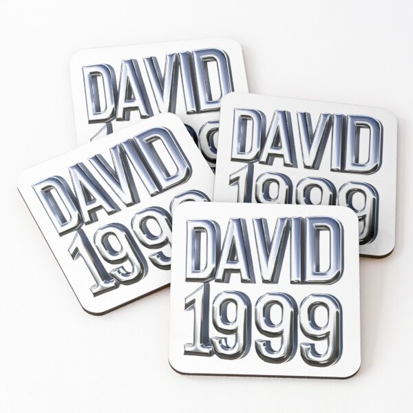 Item preview, David 1999 — Chrome 3D Name Design designed and sold by AlexLineArt.
