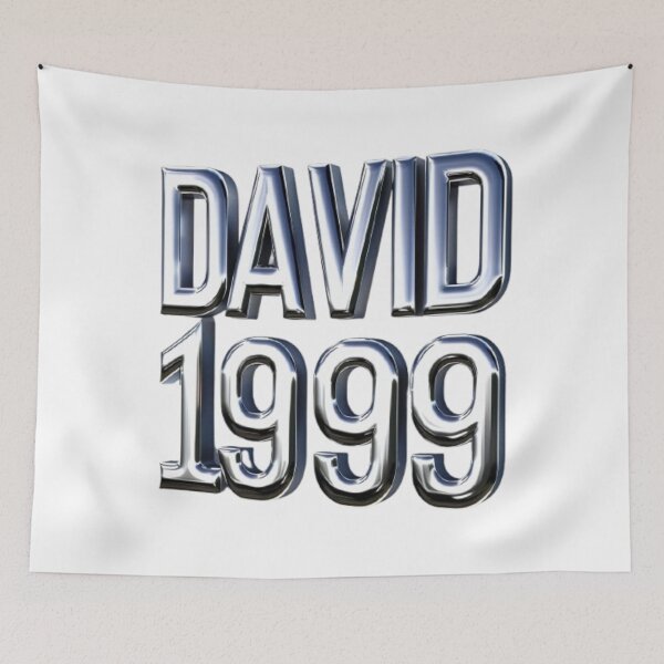 Item preview, David 1999 — Chrome 3D Name Design designed and sold by AlexLineArt.