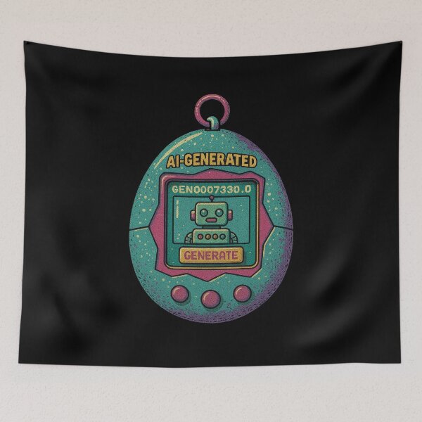 Item preview, AI Pixel Pet – Retro Digital Companion T-Shirt designed and sold by Design_Your_Day.