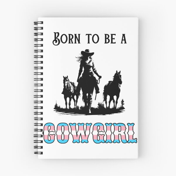 Item preview, Born To Be a Cowgirl (cowgirl + horses) - Transgender Pride Flag designed and sold by CC's Designs.