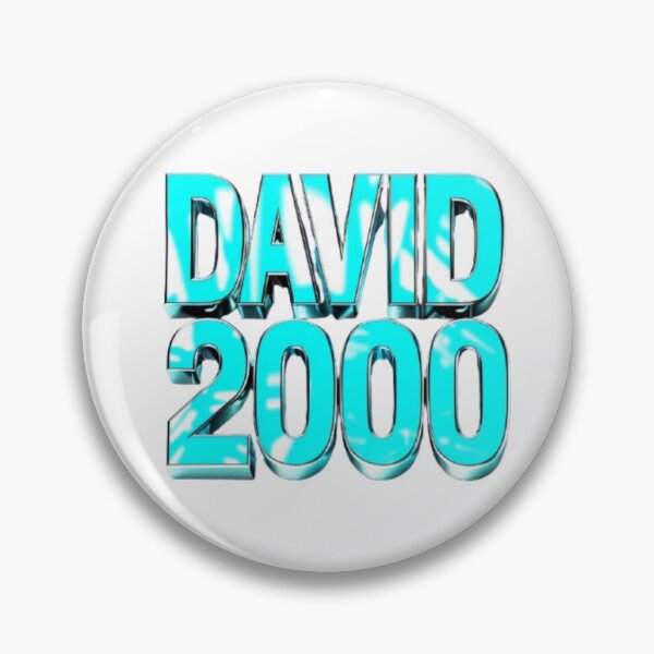 Item preview, David 2000 — Chrome 3D Name Design designed and sold by AlexLineArt.