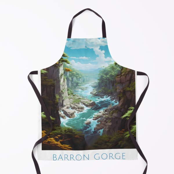 Item preview, Barron Gorge National Park Australia Vintage Travel Poster designed and sold by LaFabricaArt.