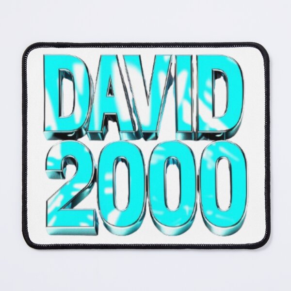 Item preview, David 2000 — Chrome 3D Name Design designed and sold by AlexLineArt.
