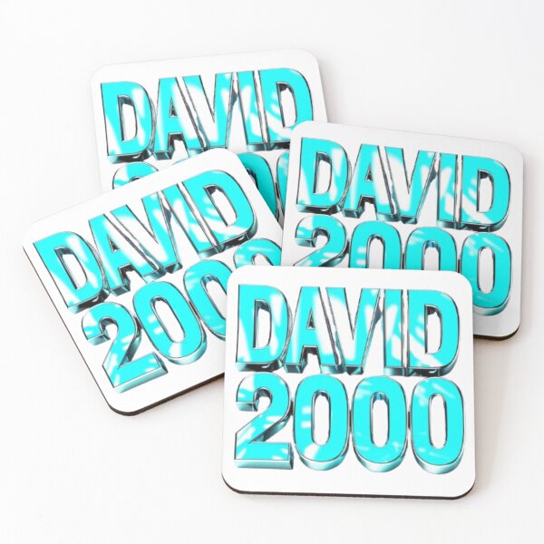 Item preview, David 2000 — Chrome 3D Name Design designed and sold by AlexLineArt.