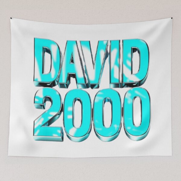 Item preview, David 2000 — Chrome 3D Name Design designed and sold by AlexLineArt.