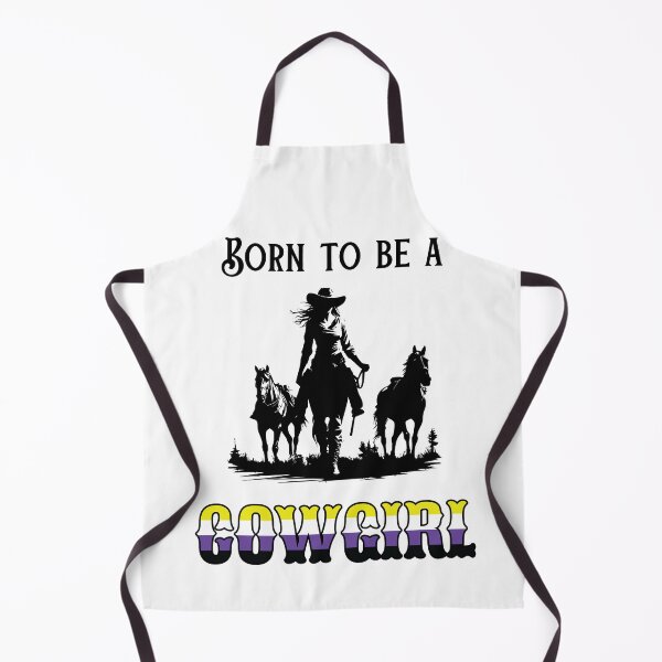 Item preview, Born To Be a Cowgirl (cowgirl + horses) - Nonbinary Pride Flag designed and sold by CC's Designs.