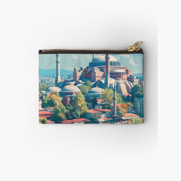 Item preview, Istanbul Hagia Sophia Turkey Vintage Travel Poster Art designed and sold by LaFabricaArt.