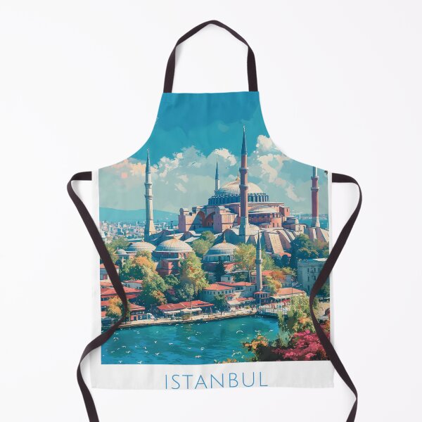Item preview, Istanbul Hagia Sophia Turkey Vintage Travel Poster Art designed and sold by LaFabricaArt.
