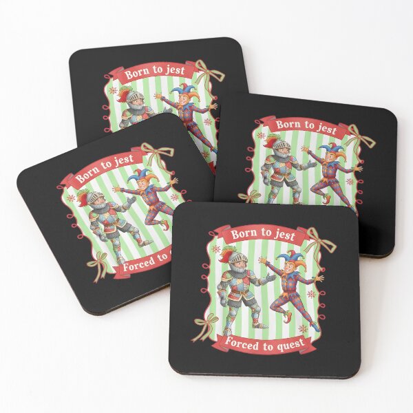 Item preview, Born to Jest Forced to Quest Medieval Jester Meme Funny Fantasy DnD RPG Humor designed and sold by cozygamerstore.