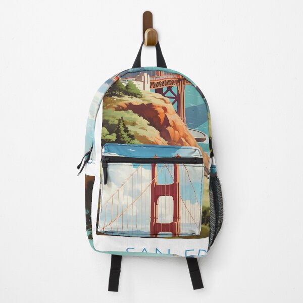 Item preview, Golden Gate Bridge Vintage Travel Poster San Francisco Print designed and sold by LaFabricaArt.