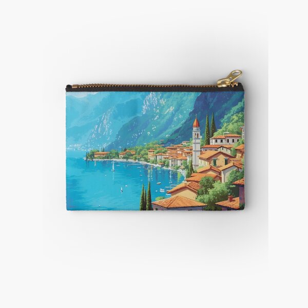 Item preview, Limone Lake Garda Italy Vintage Mountain Travel Poster designed and sold by LaFabricaArt.