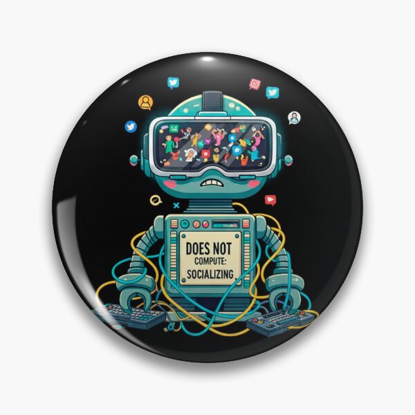 Item preview, Copia de Copia de Copia de Robot Antisocial – Does Not Compute: Socializing designed and sold by jolashop.
