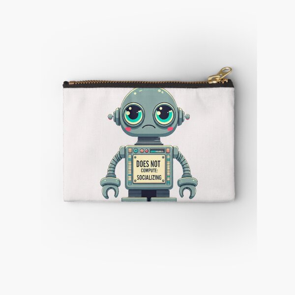 Item preview, Retro Antisocial Robot: Does Not Compute designed and sold by jolashop.