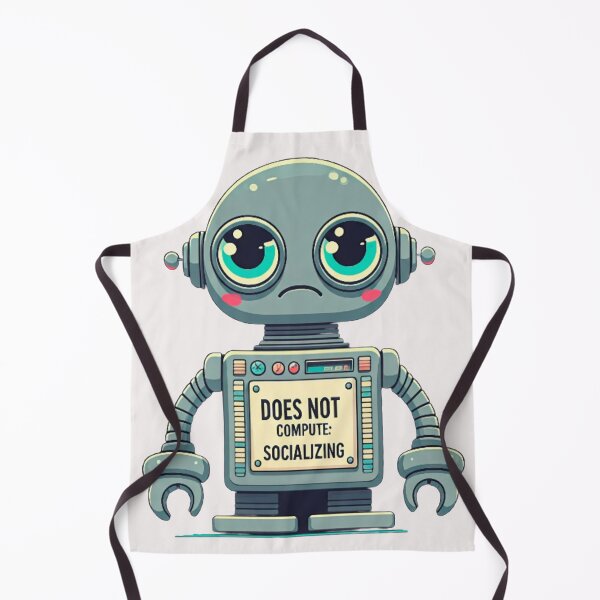 Item preview, Retro Antisocial Robot: Does Not Compute designed and sold by jolashop.