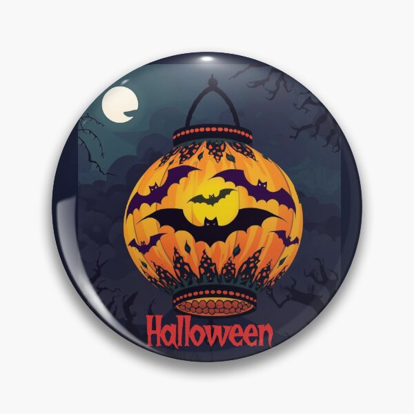 Item preview, Spooky Halloween Lantern with Bats and Full Moon designed and sold by Tom-Apex-Art.