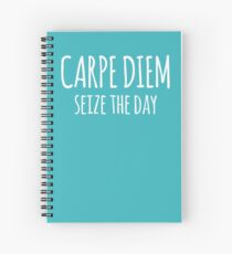 Cuaderno de espiral Carpe Diem seize the day- diseño de motivación inspiradora