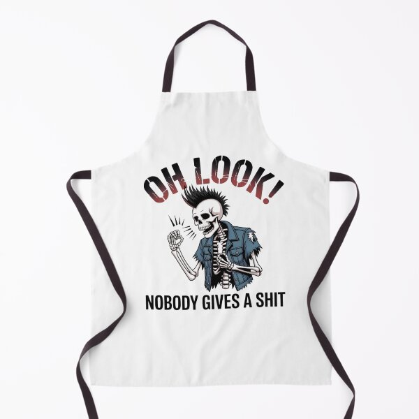 Item preview, Hilarious "Oh Look! Nobody Gives a Shit" Sarcastic Skeleton Graphic T-Shirt by ClothesbestSkeletonsArt designed and sold by Clothesbest.