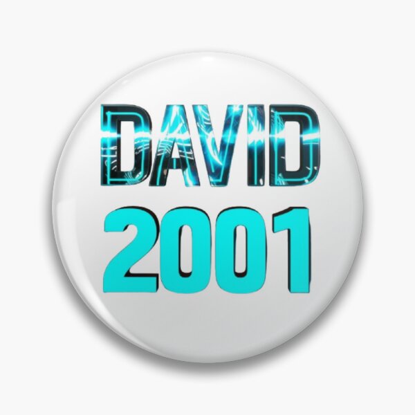 Item preview, David 2001 — Chrome 3D Name Design designed and sold by AlexLineArt.