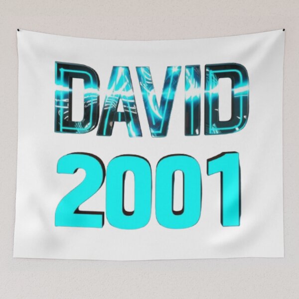Item preview, David 2001 — Chrome 3D Name Design designed and sold by AlexLineArt.
