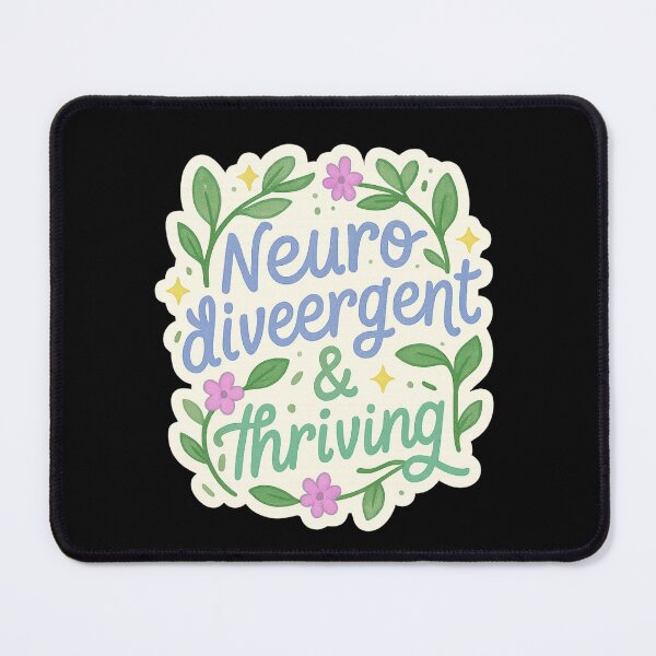 Item preview, Neurodivergent & Thriving – Pastel Affirmation designed and sold by Design_Your_Day.