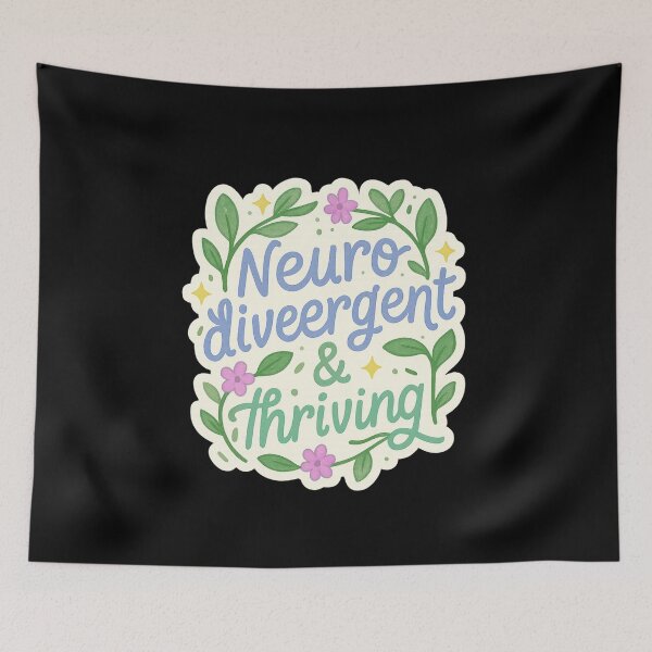 Item preview, Neurodivergent & Thriving – Pastel Affirmation designed and sold by Design_Your_Day.
