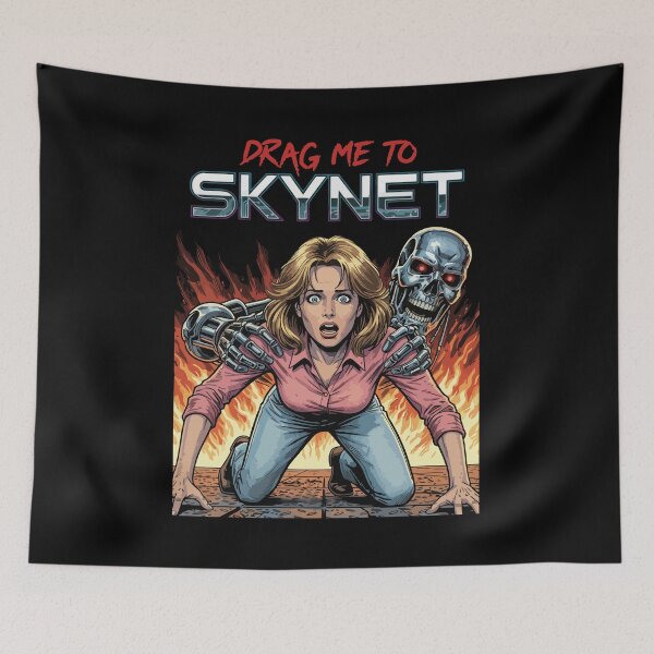 Item preview, Lady Dragged Into Sci-Fi Horror Hell by Machine designed and sold by pixel-overdose.