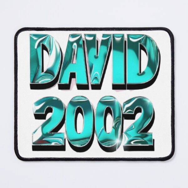 Item preview, David 2002 — Chrome 3D Name Design designed and sold by AlexLineArt.