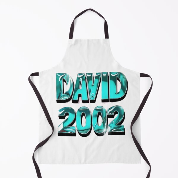 Item preview, David 2002 — Chrome 3D Name Design designed and sold by AlexLineArt.