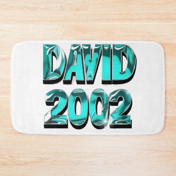 Item preview, David 2002 — Chrome 3D Name Design designed and sold by AlexLineArt.