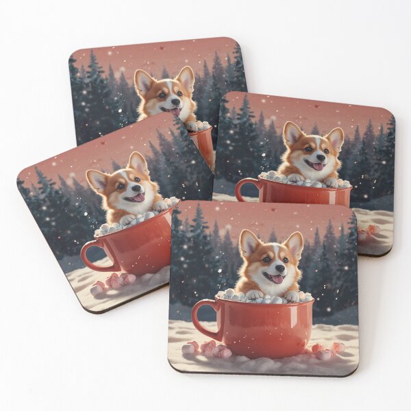 Item preview, Puppy in Hot Cocoa Cup designed and sold by PetJoyPrintsCO.