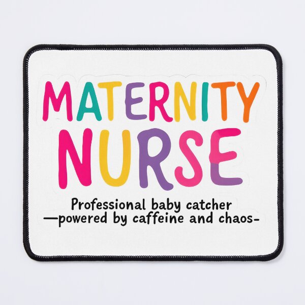 Item preview, Maternity Nurse Professional Baby Catcher Powered by Caffeine and Chaos T-Shirt, Cute Labor and Delivery Gift, Doula Midwife Sticker Design designed and sold by WHDProduction45.