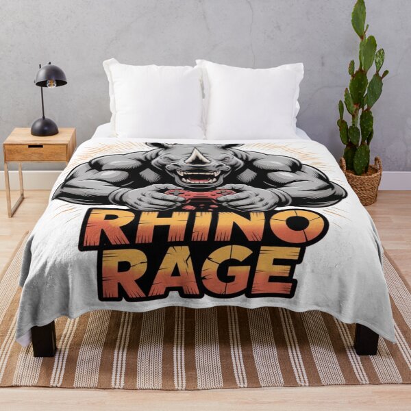 Item preview, Rhino Rage - Funny Gamer Mascot designed and sold by ShirtHatch.