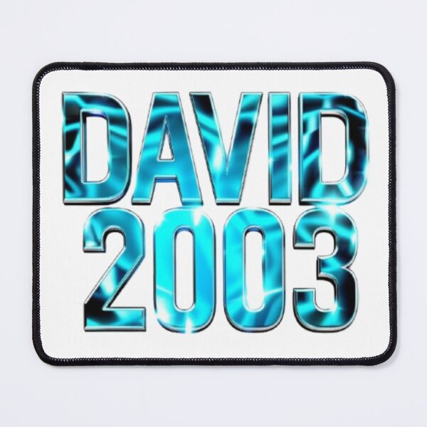 Item preview, David 2003 — Chrome 3D Name Design designed and sold by AlexLineArt.
