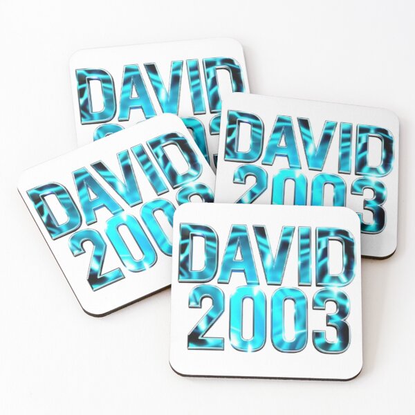 Item preview, David 2003 — Chrome 3D Name Design designed and sold by AlexLineArt.
