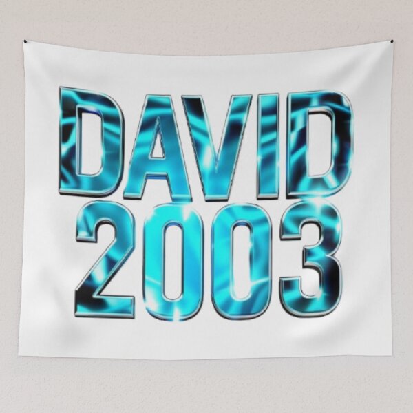 Item preview, David 2003 — Chrome 3D Name Design designed and sold by AlexLineArt.