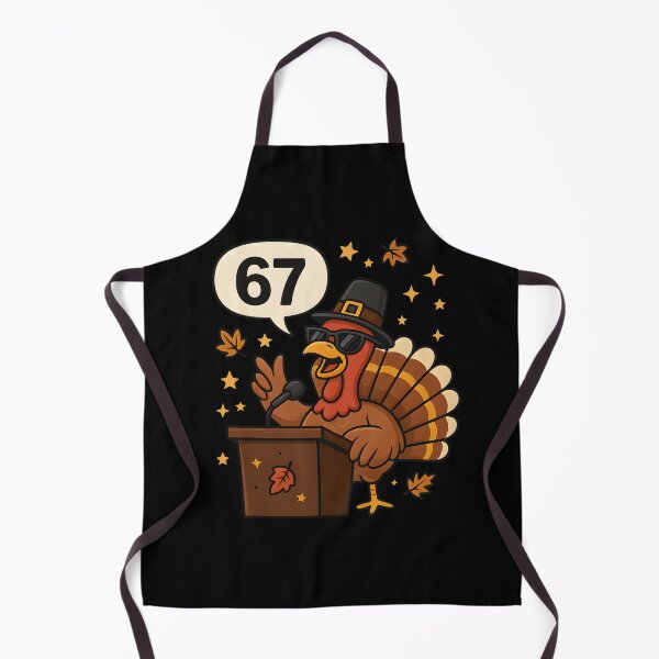 Item preview, Funny Turkey Speech 67 Thanksgiving Meme – Cool Pilgrim Turkey Giving a Speech Cartoon Design designed and sold by GraphicEX.