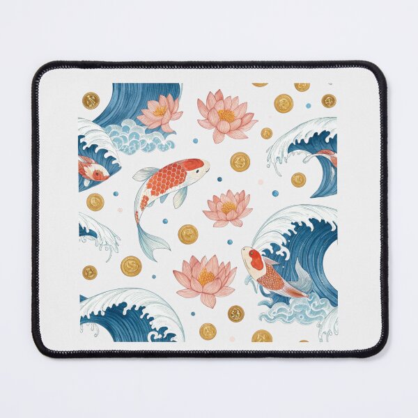 Item preview, Koi fish , lucky waves , lotus blossoms designed and sold by Lucky 777.